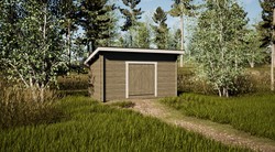 Pihavarasto P8 Hirsitalli 8m2